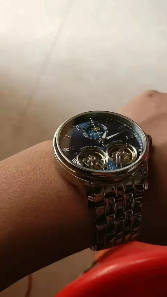 Binger Double Tourbillon Wrist Shot