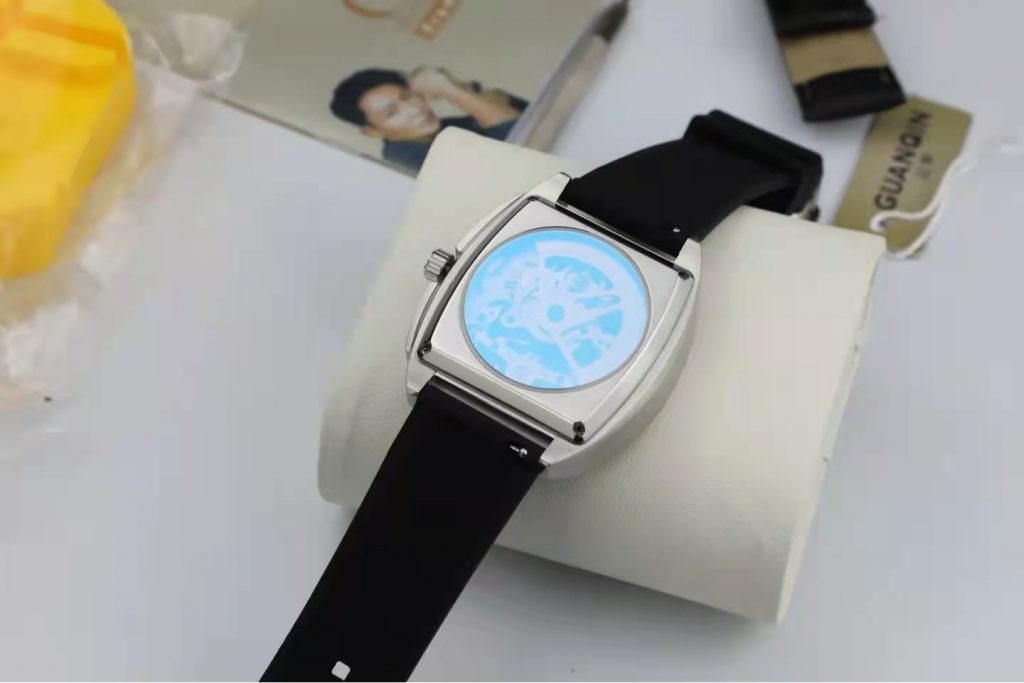 Guanqin Tonneau Watch Crystal Back