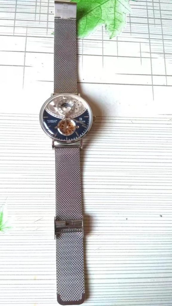 Binger Tourbillon Blue Mesh Bracelet