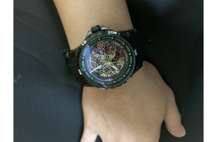 Starking Green Watch Wrist Shot