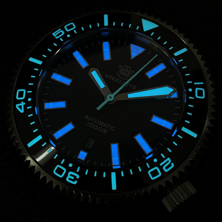 Steeldive 1000m Dial Lume