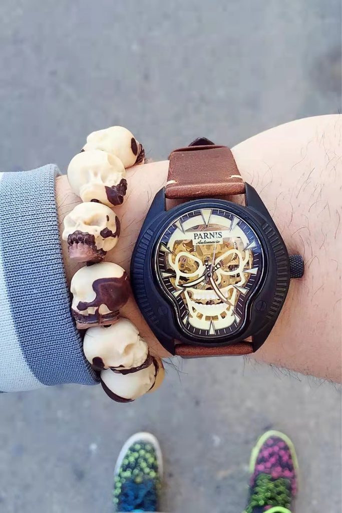 Parnis Skull Wrist Shot