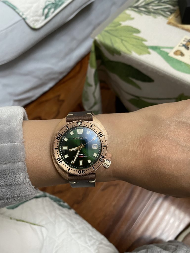 San Martin Diver Bronze Watch