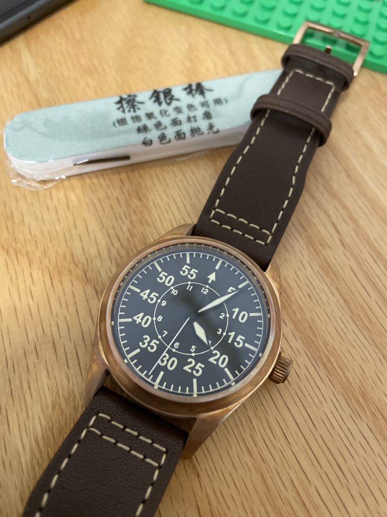 San Martin Pilot Bronzo Watch