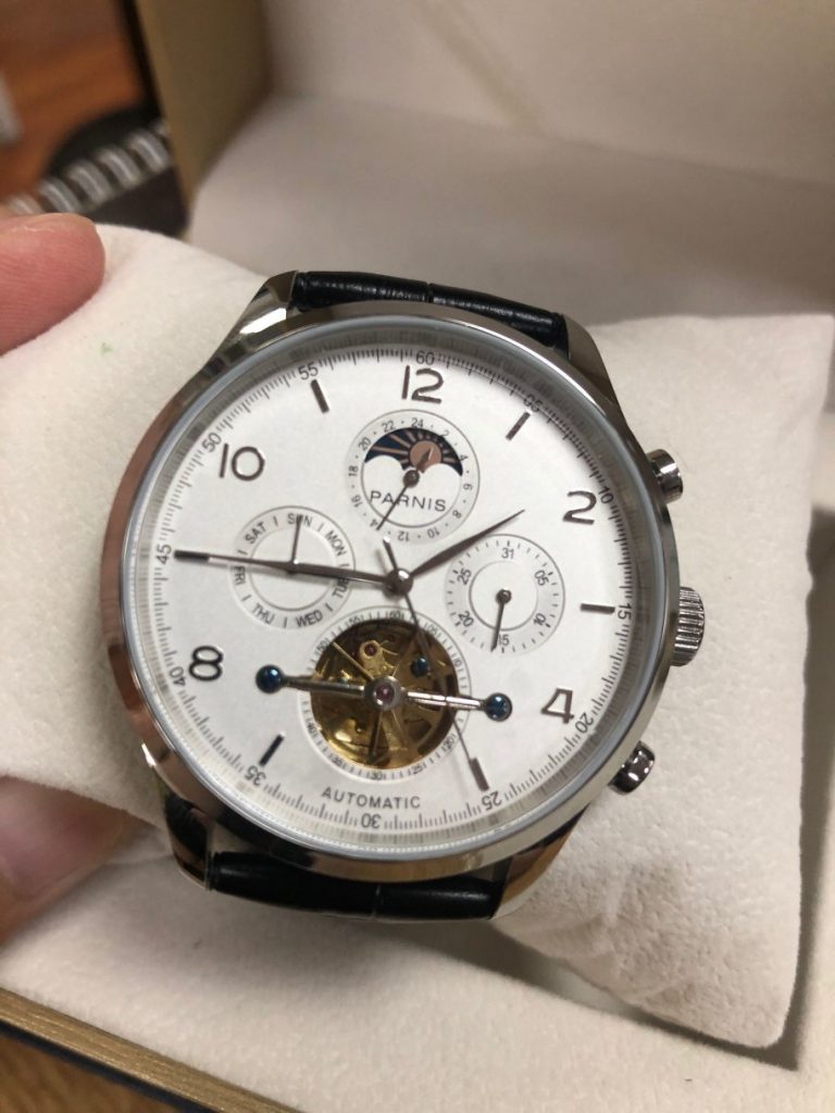 Parnis Moon Phase Watch