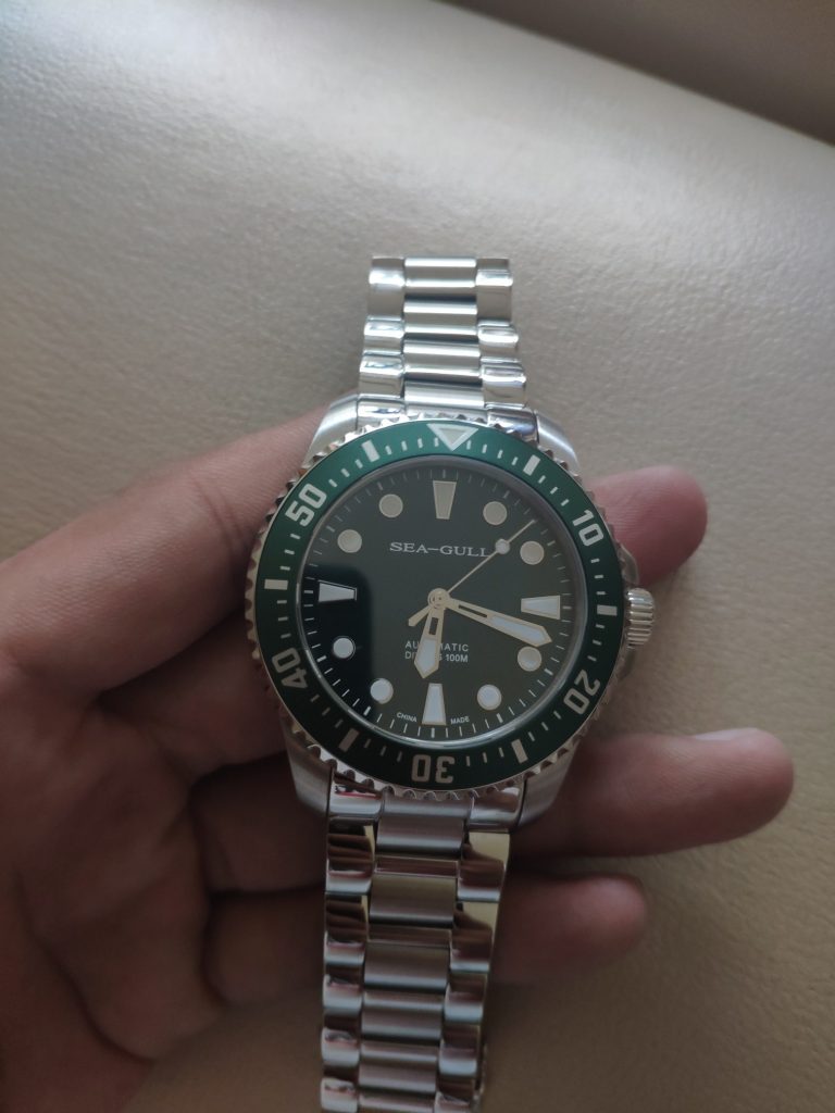 Sea-gull Diver's 100m Green Watch