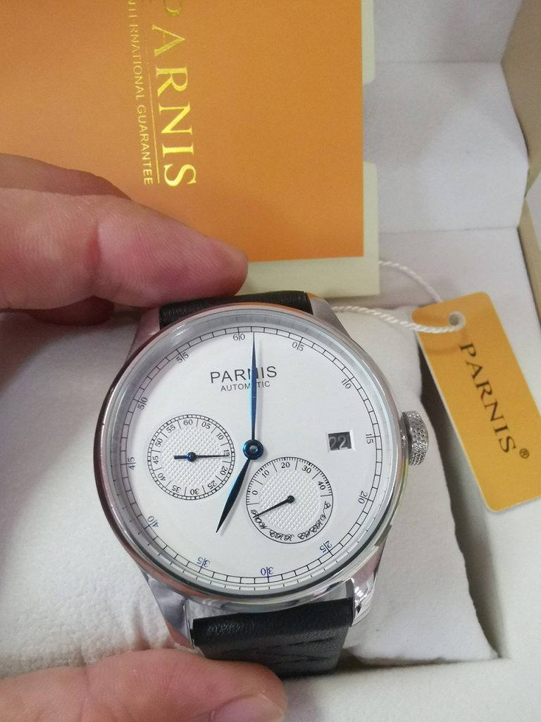 Parnis Power Reserve Watch