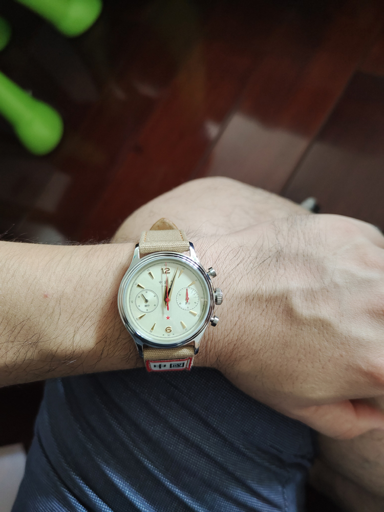 Merkur Red Star Chrono Wrist Shot