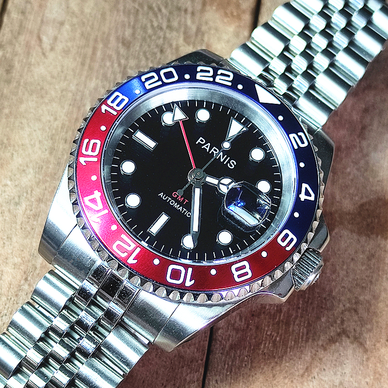 Parnis Blue Red GMT