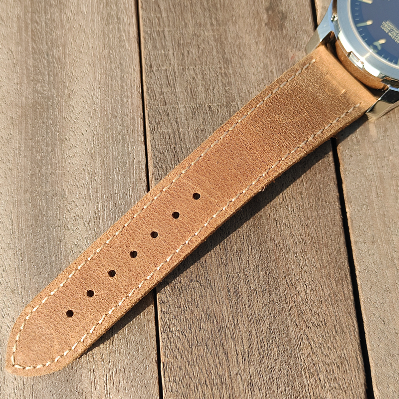 Parnis Lume-Master Brown Leather Strap