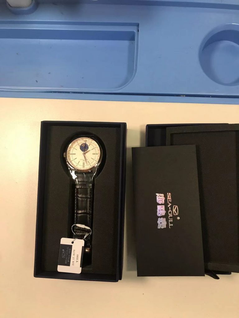 Sea-gull Moon Phase Watch in Box