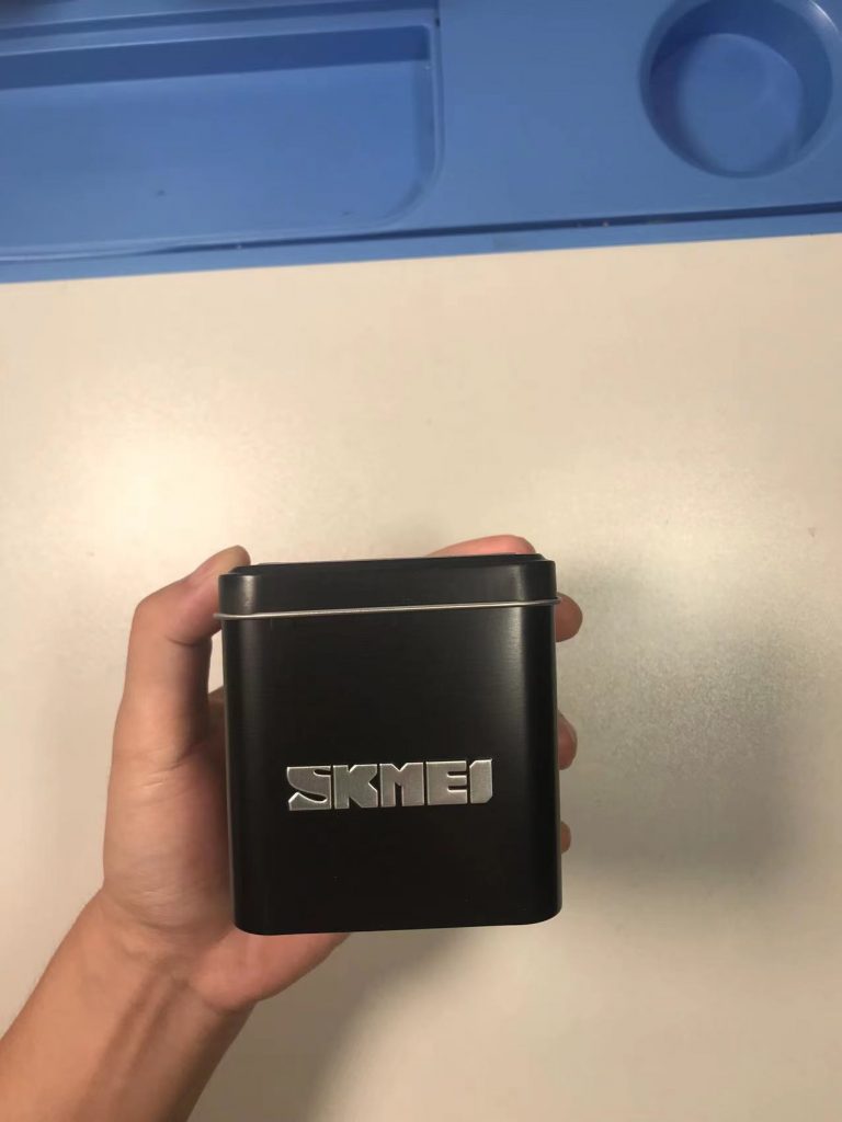 Skmei Logo on Black Iron Box