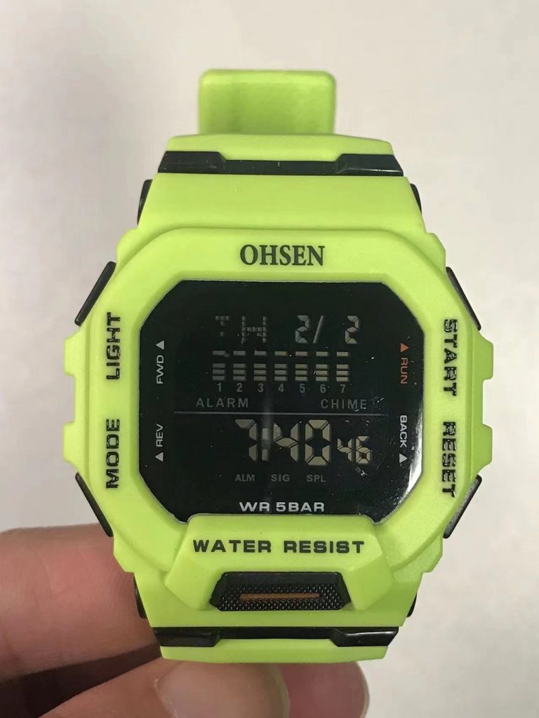 Ohsen Light Green Watch