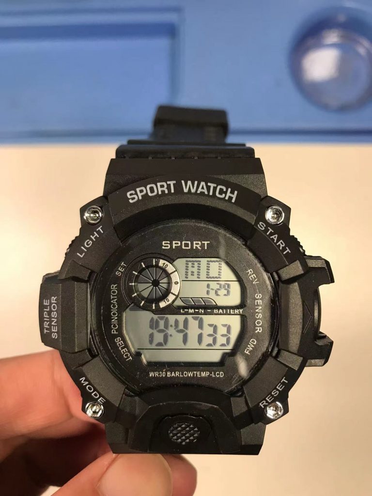 Sport Black LED Watch